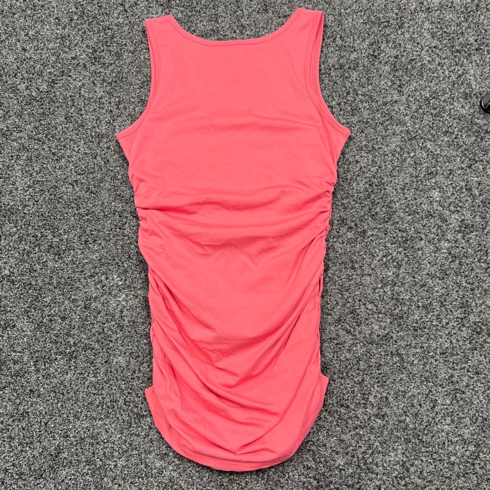 Sundance Pink Ruched Tank Top Womens Small Scoop Neck Cotton Blend Sleeveless - Picture 4 of 4